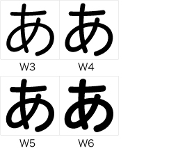 ヒラギノUD丸ゴ 4書体パック